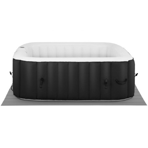 Jacuzzi ogrodowe dmuchane z masażem 6 osobowe 42C 900 l czarne Jacuzzi ogrodowe dmuchane z masażem 6 osobowe 42C 900 l czarne