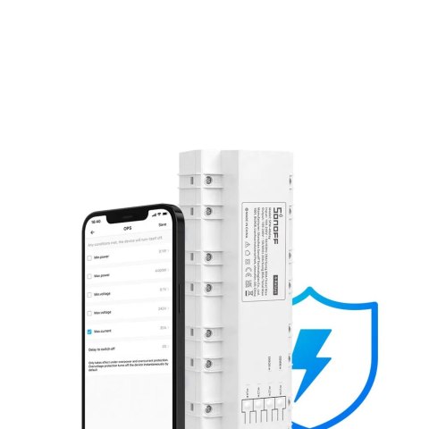 Inteligentny przełącznik miernik zużycia prądu mocy WiFi Ethernet SPM-4Relay Inteligentny przełącznik miernik zużycia prądu mocy WiFi Ethernet SPM-4Relay