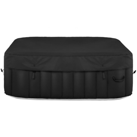 Jacuzzi ogrodowe dmuchane z masażem 4 osobowe 42C 600 l czarno-białe Jacuzzi ogrodowe dmuchane z masażem 4 osobowe 42C 600 l czarno-białe