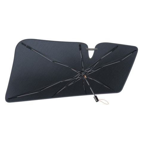 Parasol przeciwsłoneczny odblaskowy na przednią szybę do auta CoolRide 131x69cm czarny Parasol przeciwsłoneczny odblaskowy na przednią szybę do auta CoolRide 131x69cm czarny