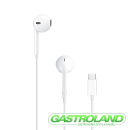 Oryginalne słuchawki douszne przewodowe Apple EarPods MTJY3ZM/A USB-C białe