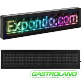 Wyświetlacz ekran reklamowy 96 x 16 kolorowe diody LED 67 x 19 cm