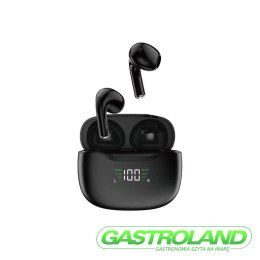 Słuchawki bezprzewodowe Bluetooth 5.1 TWS U15N LED czarne