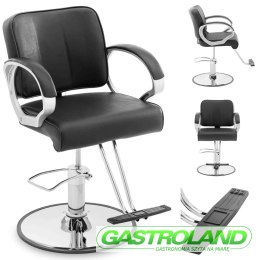 Fotel fryzjerski barberski kosmetyczny z podnóżkiem Physa HOVE - czarny