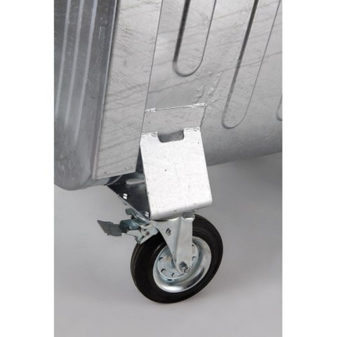 Metalowy kontener na odpady śmieci popiół ogniotrwały 1100L EU Metalowy kontener na odpady śmieci popiół ogniotrwały 1100L EU