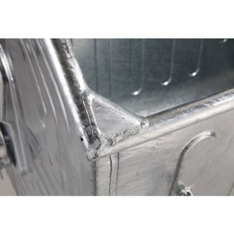 Metalowy kontener na odpady śmieci popiół ogniotrwały 1100L EU Metalowy kontener na odpady śmieci popiół ogniotrwały 1100L EU