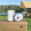 2w1 Pompka turystyczna do materaca i latarką LED PocketGo Pro - biała 2w1 Pompka turystyczna do materaca i latarką LED PocketGo Pro - biała