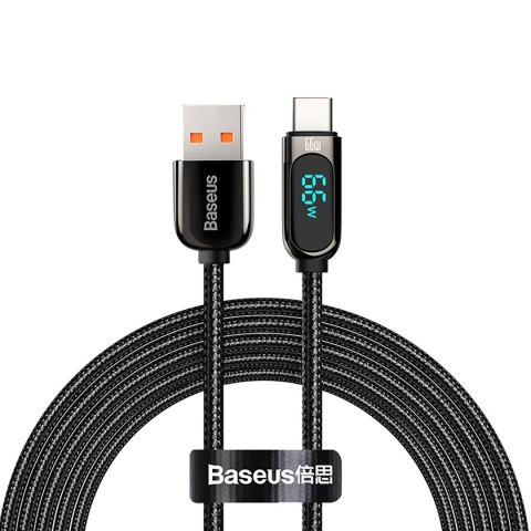 Kabel przewód Display Fast Charging Data USB-A - USB-C 66W 1m - czarny Kabel przewód Display Fast Charging Data USB-A - USB-C 66W 1m - czarny