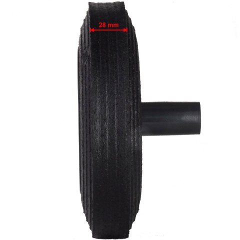 Koło kółko do kubła kontenera na odpady gumowe śr. 200mm Koło kółko do kubła kontenera na odpady gumowe śr. 200mm