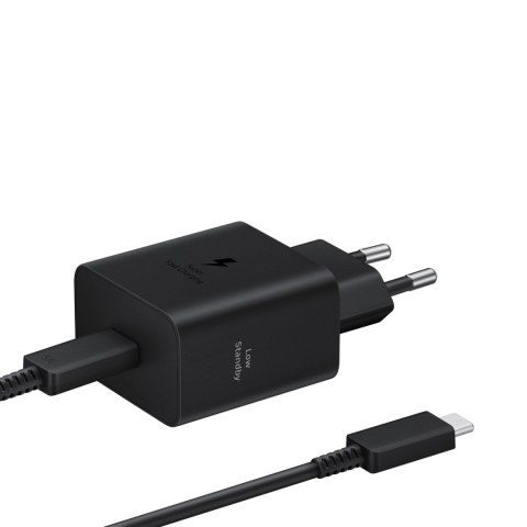 Ładowarka sieciowa Samsung 45W 4.05A 1x USB-C + kabel - czarna Ładowarka sieciowa Samsung 45W 4.05A 1x USB-C + kabel - czarna