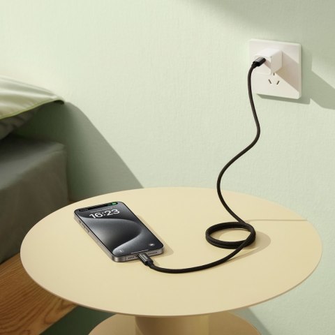 Kabel przewód Tungsten Gold z organizerem magnetycznym USB-C 100W 1m - czarny Kabel przewód Tungsten Gold z organizerem magnetycznym USB-C 100W 1m - czarny