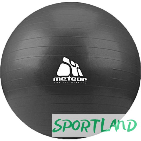 Piłka gimnastyczna Meteor 75 cm z pompką czarna 31134 N/A Piłka gimnastyczna Meteor 75 cm z pompką czarna 31134 N/A