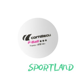 Piłeczki do tenisa stołowego Cornilleau P-BALL ITTF białe 3 szt. N/A