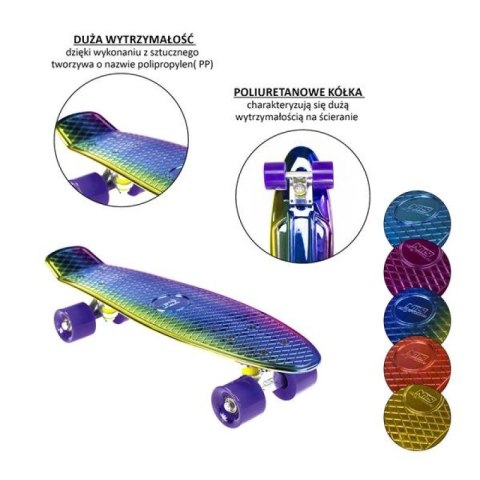 Deskorolka Nils Extreme ELECTROSTYLE PENNYBOARD PNB01 RAINBOW N/A
