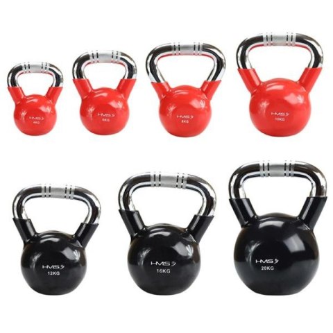 Kettlebell żeliwny uchwyt chrom radełkowany HMS KTC06 RED N/A Kettlebell żeliwny uchwyt chrom radełkowany HMS KTC06 RED N/A