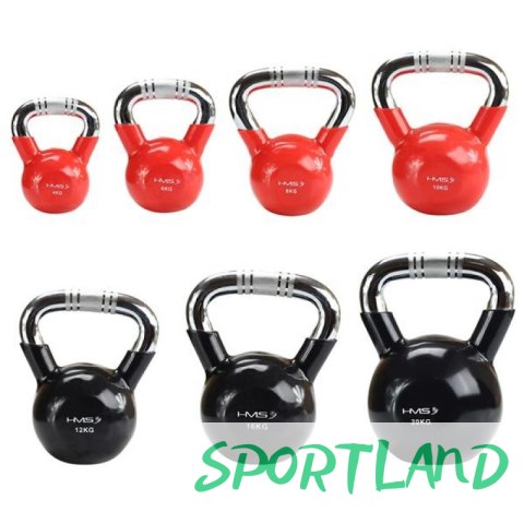 Kettlebell żeliwny uchwyt chrom radełkowany HMS KTC16 BLACK N/A Kettlebell żeliwny uchwyt chrom radełkowany HMS KTC16 BLACK N/A