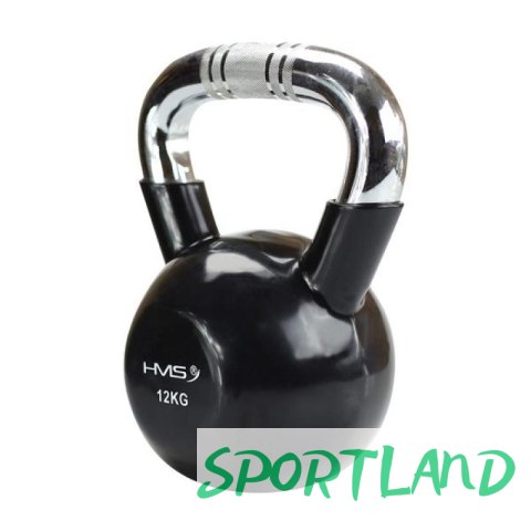 Kettlebell żeliwny uchwyt chrom radełkowany HMS KTC16 BLACK N/A Kettlebell żeliwny uchwyt chrom radełkowany HMS KTC16 BLACK N/A