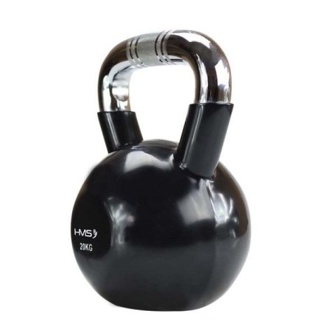 Kettlebell żeliwny uchwyt chrom radełkowany HMS KTC20 BLACK N/A Kettlebell żeliwny uchwyt chrom radełkowany HMS KTC20 BLACK N/A