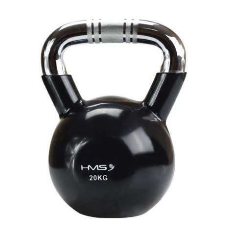 Kettlebell żeliwny uchwyt chrom radełkowany HMS KTC20 BLACK N/A Kettlebell żeliwny uchwyt chrom radełkowany HMS KTC20 BLACK N/A