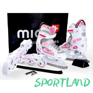 Łyżworolki Mico Princes 2w1 PW-126B-8 40-43