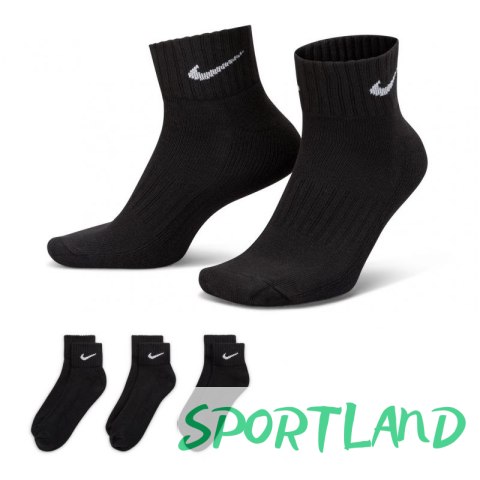 Skarpety Nike Value Cotton Quarter 3pary SX4926 001 S: 34-38 Skarpety Nike Value Cotton Quarter 3pary SX4926 001 S: 34-38