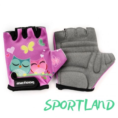 Rękawiczki rowerowe Meteor Owl Jr 24175-24177 M