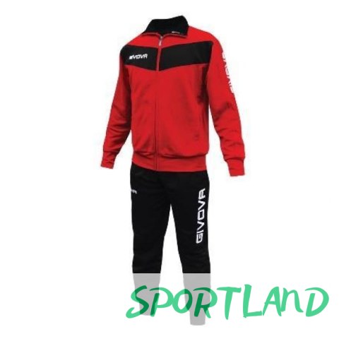 Dres Givova Tuta Visa TR018 1210 czerwony/czarny L Dres Givova Tuta Visa TR018 1210 czerwony/czarny L
