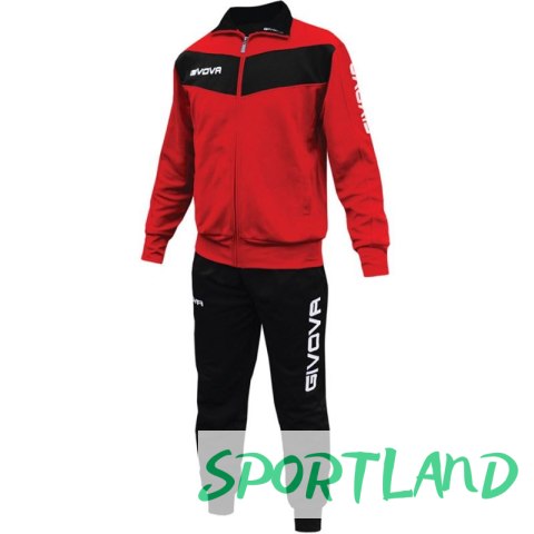 Dres Givova Tuta Visa TR018 1210 czerwony/czarny L Dres Givova Tuta Visa TR018 1210 czerwony/czarny L