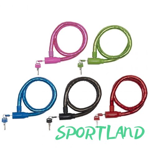 Zapięcie rowerowe Dunlop cable lock D18mm 80 cm ST 5ass 63749 N/A