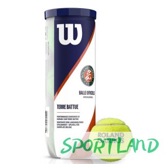 Piłka tenisowa Wilson Roland Garos Clay Court 3 WRT125000 żółty