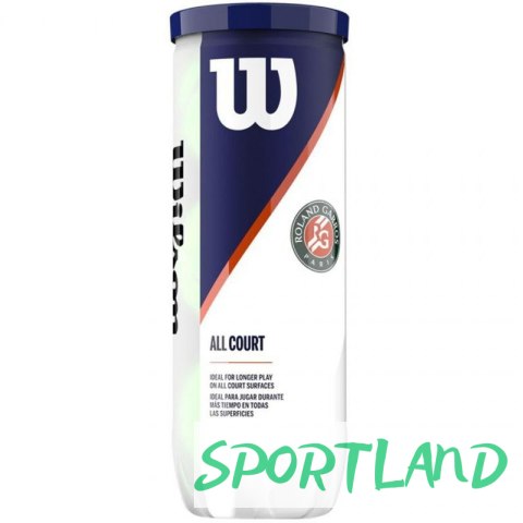 Piłki do tenisa ziemnego Wilson Roland Garros All Court 3 szt. WRT126400 N/A Piłki do tenisa ziemnego Wilson Roland Garros All Court 3 szt. WRT126400 N/A