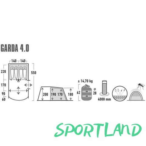 Namiot High Peak Garda 4.0 11821 N/A Namiot High Peak Garda 4.0 11821 N/A