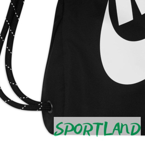 Worek Plecak Nike Heritage Drawstring Bag DC4245 010 czarny Worek Plecak Nike Heritage Drawstring Bag DC4245 010 czarny