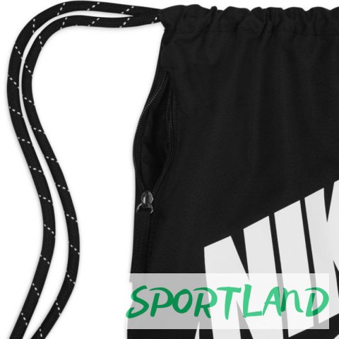 Worek Plecak Nike Heritage Drawstring Bag DC4245 010 czarny Worek Plecak Nike Heritage Drawstring Bag DC4245 010 czarny