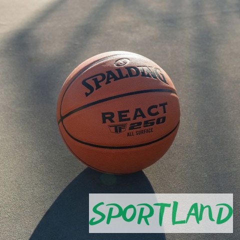 Piłka do koszykówki Spalding React TF-250 76801Z 7 Piłka do koszykówki Spalding React TF-250 76801Z 7
