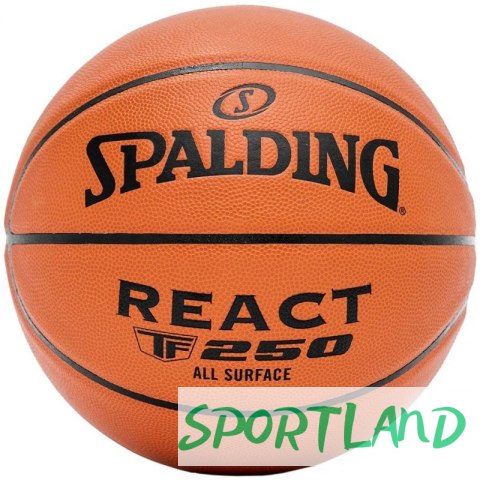 Piłka do koszykówki Spalding React TF-250 76803Z 5 Piłka do koszykówki Spalding React TF-250 76803Z 5