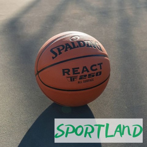Piłka do koszykówki Spalding React TF-250 76803Z 5 Piłka do koszykówki Spalding React TF-250 76803Z 5