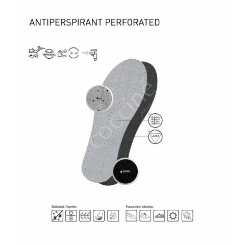 Wkładki do butów Coccine Antiperspirant Perforated DA0213 39 Wkładki do butów Coccine Antiperspirant Perforated DA0213 39