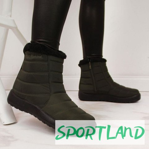 Śniegowce wodoodporne na zamek NEWS W EVE181D khaki 40 Śniegowce wodoodporne na zamek NEWS W EVE181D khaki 40
