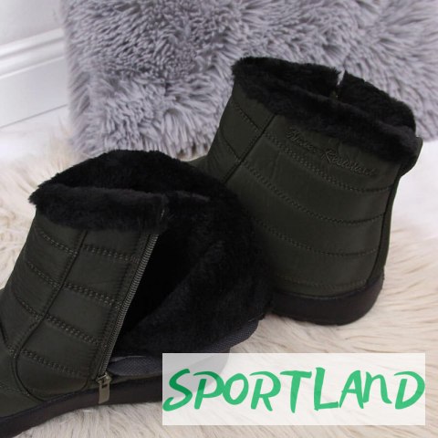 Śniegowce wodoodporne na zamek NEWS W EVE181D khaki 40 Śniegowce wodoodporne na zamek NEWS W EVE181D khaki 40