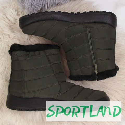 Śniegowce wodoodporne na zamek NEWS W EVE181D khaki 40 Śniegowce wodoodporne na zamek NEWS W EVE181D khaki 40