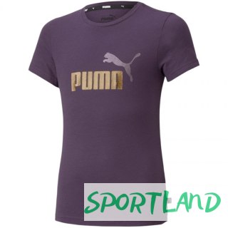 Koszulka Puma ESS+ Logo Tee Jr 587041 96 116 cm