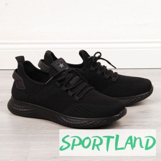 Buty sportowe tekstylne NEWS M EVE266A czarne 42