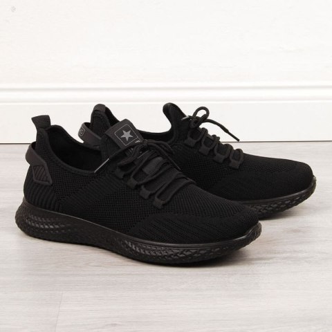 Buty sportowe tekstylne NEWS M EVE266A czarne 42 Buty sportowe tekstylne NEWS M EVE266A czarne 42