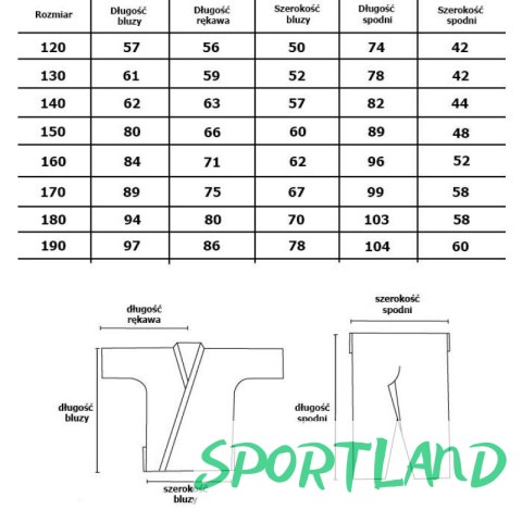 Strój do judo SMJ Sport HS-TNK-000008568 120 Strój do judo SMJ Sport HS-TNK-000008568 120