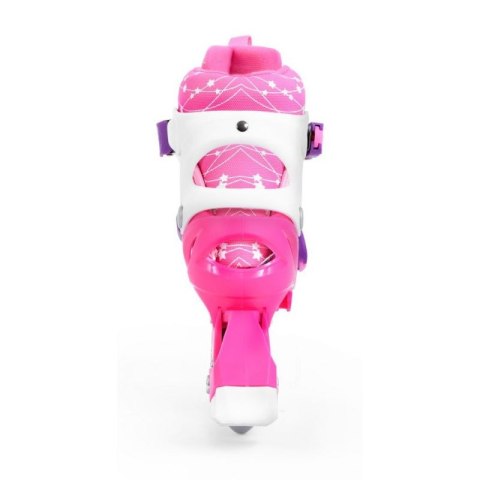 Zestaw SMJ Sport Combo Pink LED: 2w1 wrotko-rolki HS-TNK-000009549 26-29
