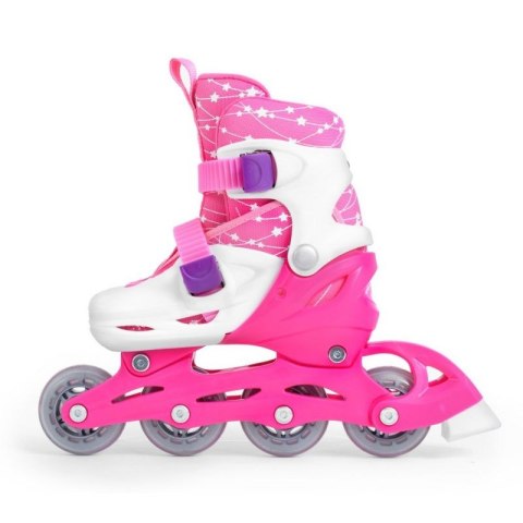Zestaw SMJ Sport Combo Pink LED: 2w1 wrotko-rolki HS-TNK-000009549 26-29