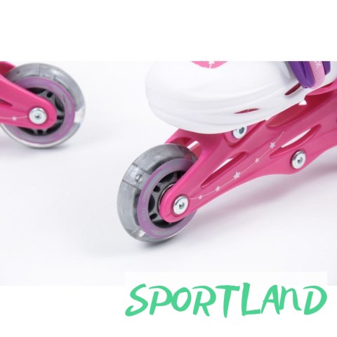 Zestaw SMJ Sport Combo Pink LED: 2w1 wrotko-rolki HS-TNK-000009549 30-33 Zestaw SMJ Sport Combo Pink LED: 2w1 wrotko-rolki HS-TNK-000009549 30-33