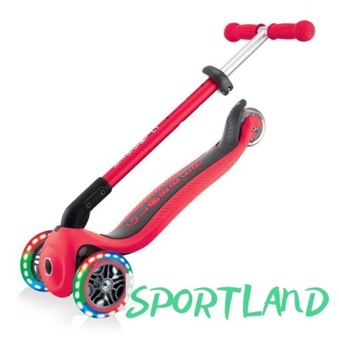 Hulajnoga 3-kołowa Globber Primo Foldable Lights 432-102-2 New Red N/A
