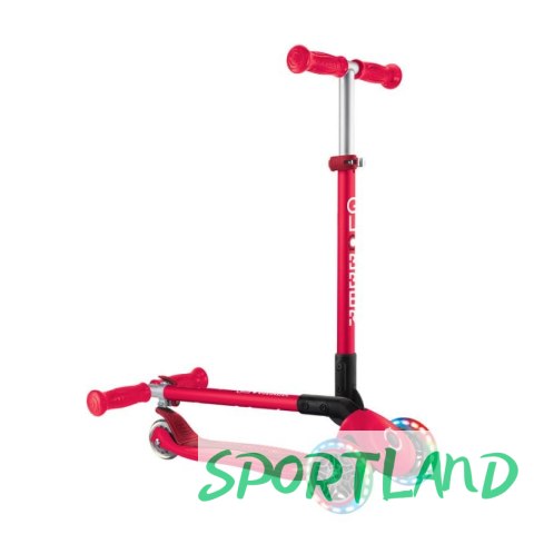 Hulajnoga 3-kołowa Globber Primo Foldable Lights 432-102-2 New Red N/A